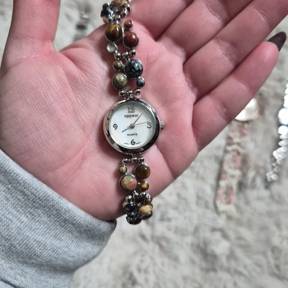 Watch Bundle Lot Vintage Modern Silver Tone Floral Silicone Band Large Mixed Lot